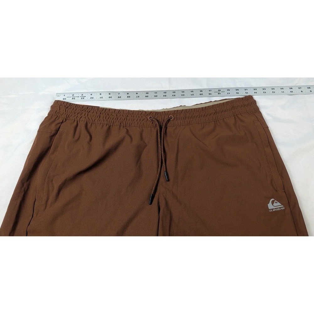 Quiksilver Mens Drylight Shorts XXL‎ Brown Regular Fit Athletic Drawstring - Picture 7 of 10